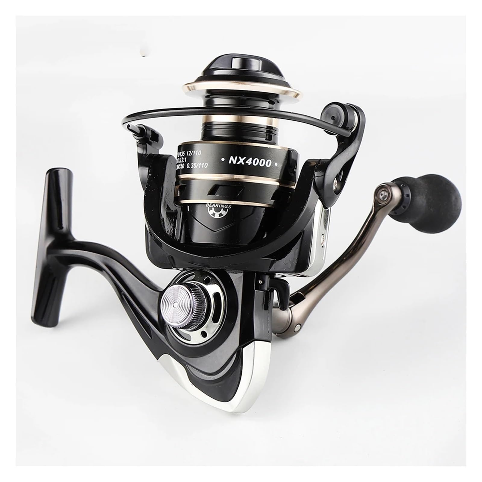 Mulinello da Pesca Mulinello da spinning leggero 2000 3000 4000 5000 6000 7000 Bobina 5.2:1 Mulinelli da pesca con esca Attrezzatura for la pesca