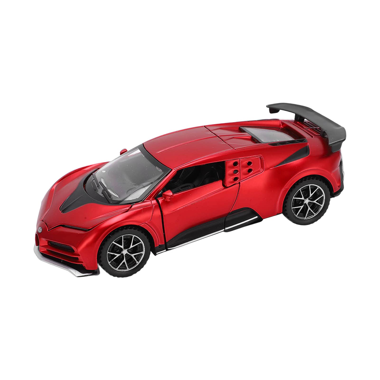 XUXHOU 1:32 Scale Model Car, Zinc Alloy Diecast Pull Back Toy Car with Opening Doors and Realistic Sound Light Effects, for Kids and Collectors (Red)