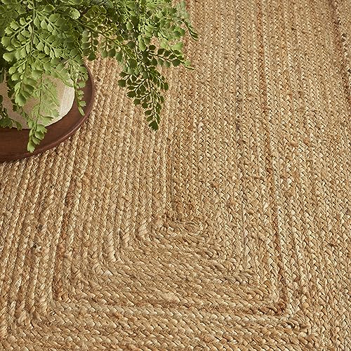 Tapete rectangular de yute natural 5' x 7' Nourison miniatura 7