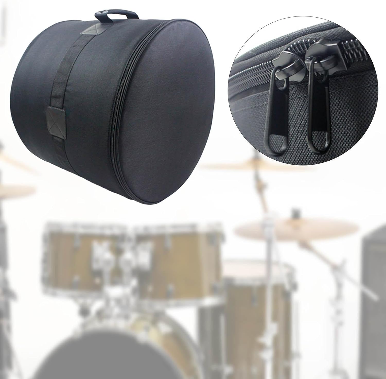 Bass Drum Bag Percussion Accessory Drummer Gift Oxford Cloth Bass Drum Case Protection Bag, 20 inch