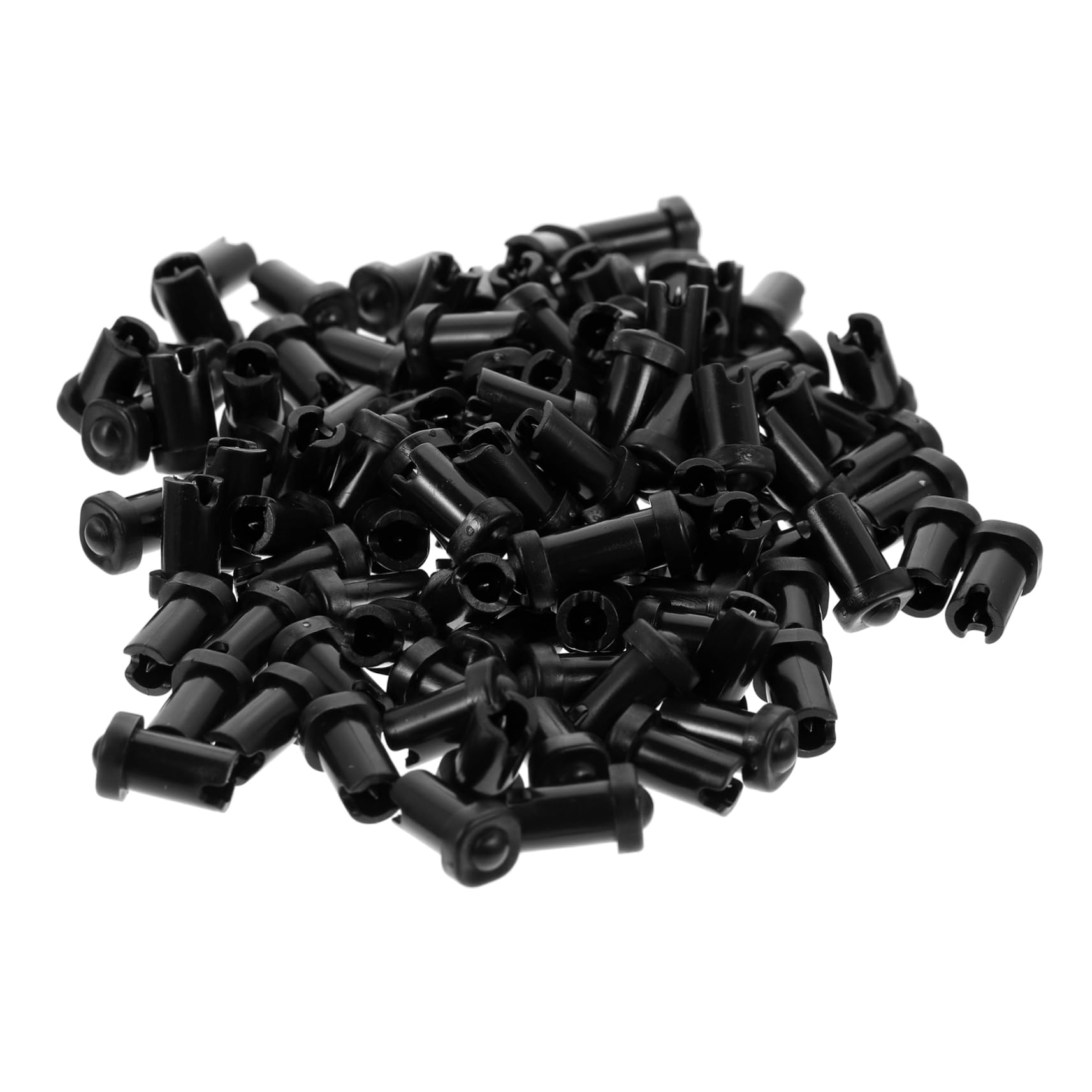 FOMIYES 100pcs Eyelash Extension Bottle Needles Lash Extension Supplies Bottle Pin Nozzle Easy to Use Durable