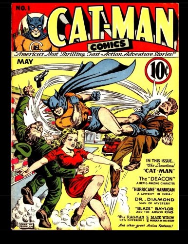 Cat-Man Comics #1 (Vol. 1 #6): 1941 Superhero Comic