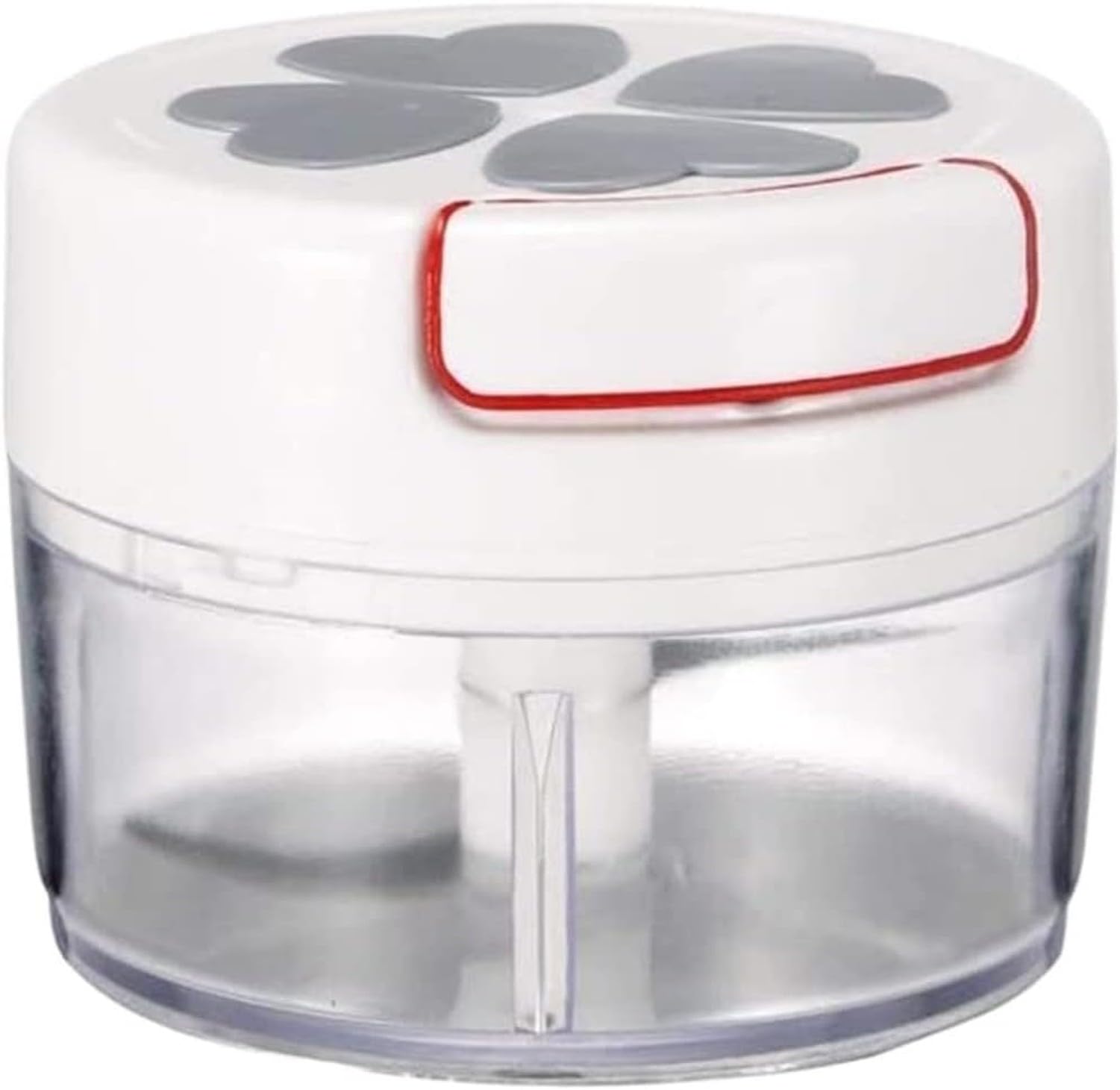 AIEIJJH Garlic Press Crusher, Manual Garlic Chopper with Hand Pull Mincer Blender for Vegetables Nuts Chili, No Mess Stainless Steel Ginger Grinder, C, 9 * 7cm
