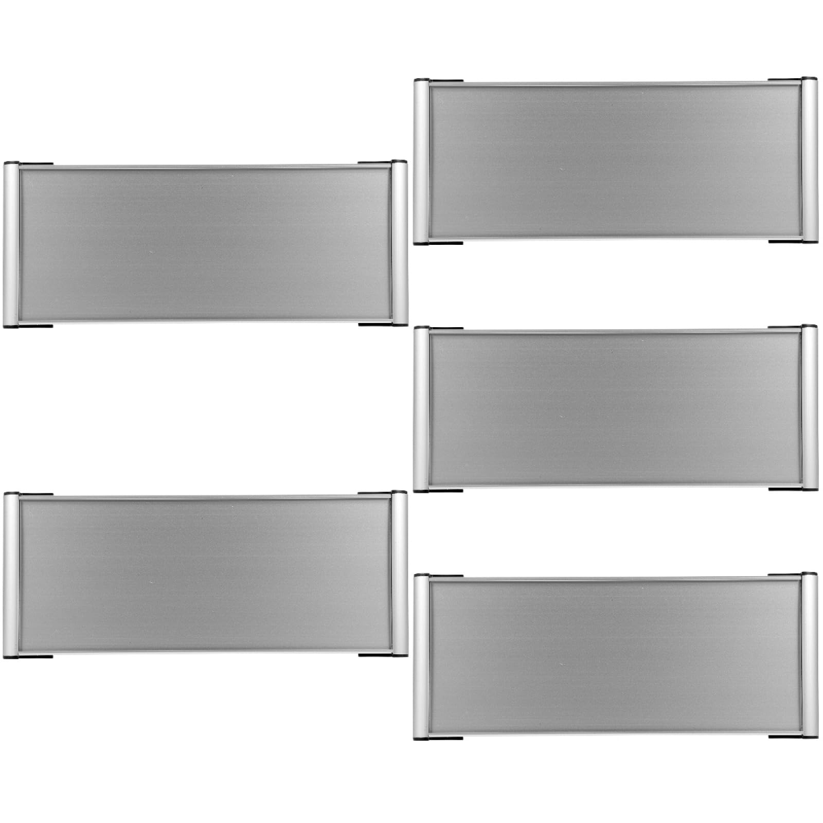 GANAZONO Placa De Nombre Para Puerta De Oficina De Aleación De Aluminio 11.02X4.72 Pulgadas Juego De 5 Placas Identificadoras Para Habitaciones Y Áreas De Trabajo