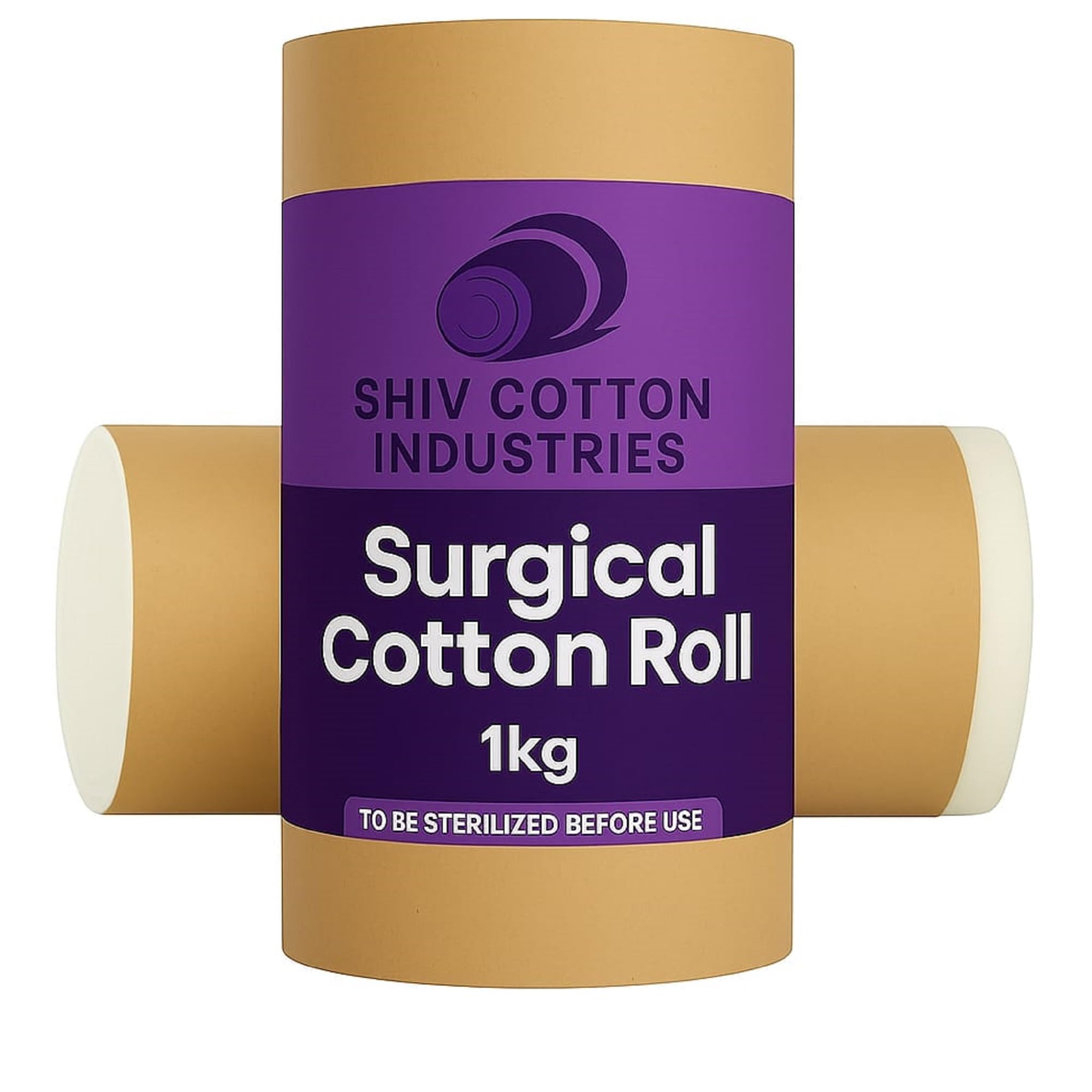 Surgical Cotton Roll 1Kg, Premium Hospital Grade Quality, Super Soft & High Absorbency, Multipurpose for Medical Dressing, First Aid, Baby Care, Makeup Removal, Skincare (1KG)