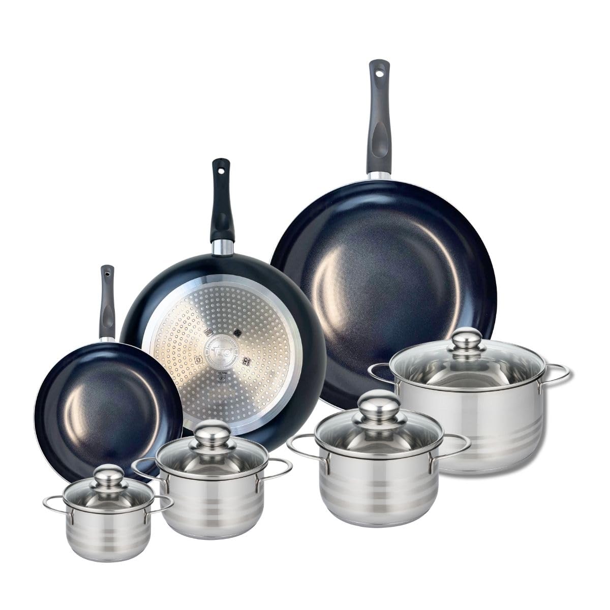 Batterie de cuisine 7 pièces ELO Prima Brillant inox induction