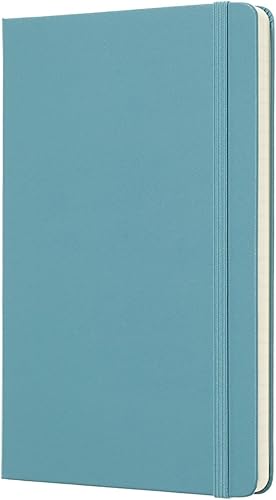 Miniatura 3 de Moleskine - Cuaderno clásico con tapa dura, grande (5 x 8.25 pulgadas), a rayas, color azul arrecife, 240 páginas