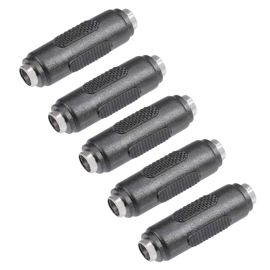 5PCS Lime2018 DC Female to Female Connector 5.5mm x 2.1mm 12V 5A Power Cable Jack Adapter，DC Power Jack Plug Adapter for CCTV Home Security