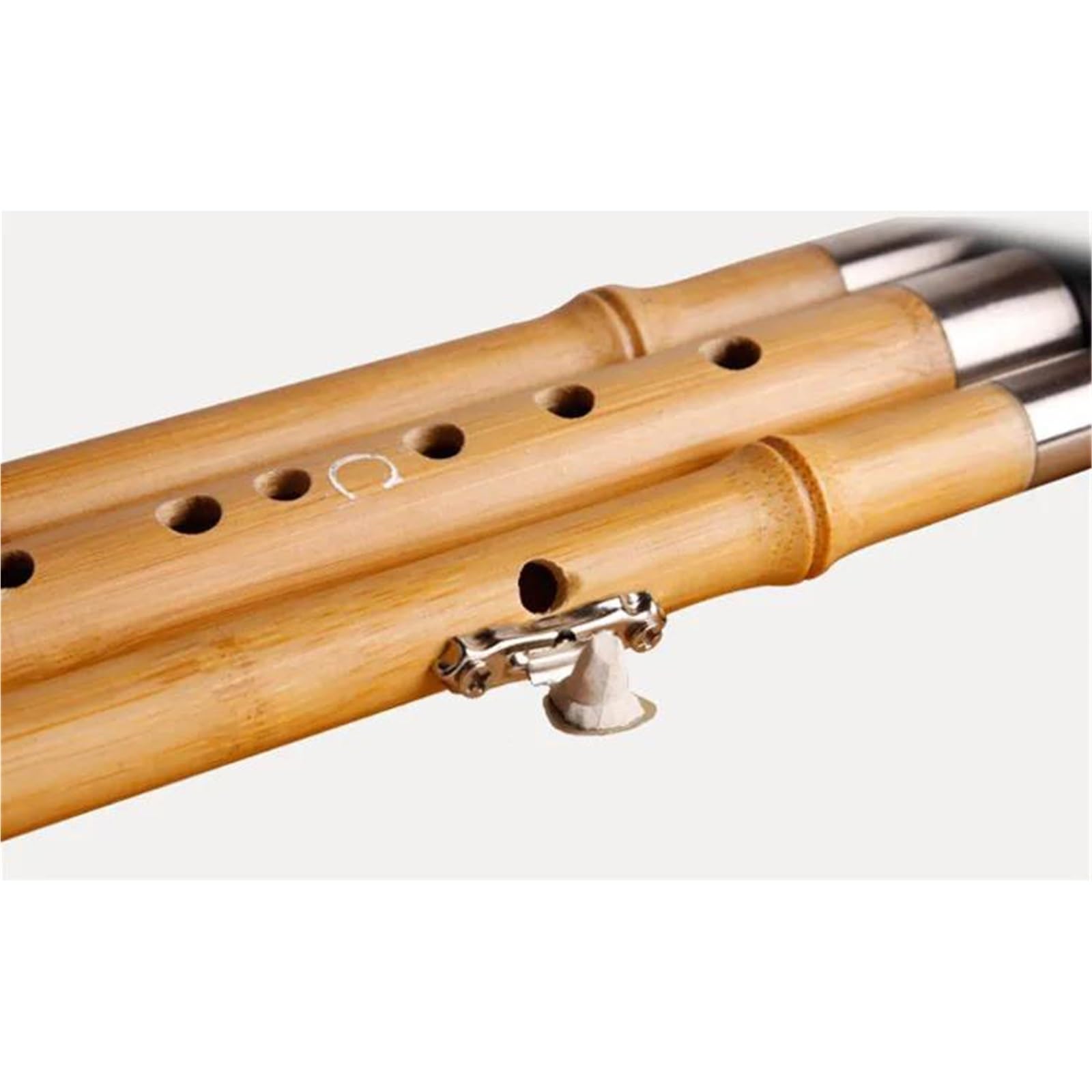 Hulusi Instrument Chinesische Hulusi C/B-Taste Ethnisches Instrument Bambusflöte Handgefertigt
