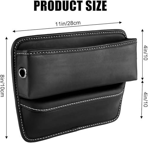 Miniatura 6 de Organizador de espacio para asiento de automóvil, organizador multifuncional de cuero para asiento de automóvil y accesorios automotrices de