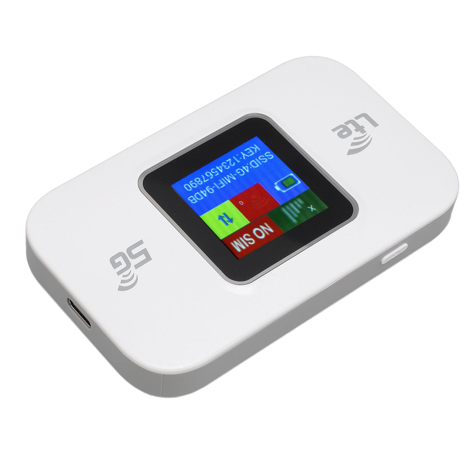 Modem WiFi 4G LTE 300 Mbps con Schermo a Colori per Hotspot Portatile, Connessione Veloce per 10 Dispositivi per Smart Working, Viaggi di Gruppo, Uso Esterno