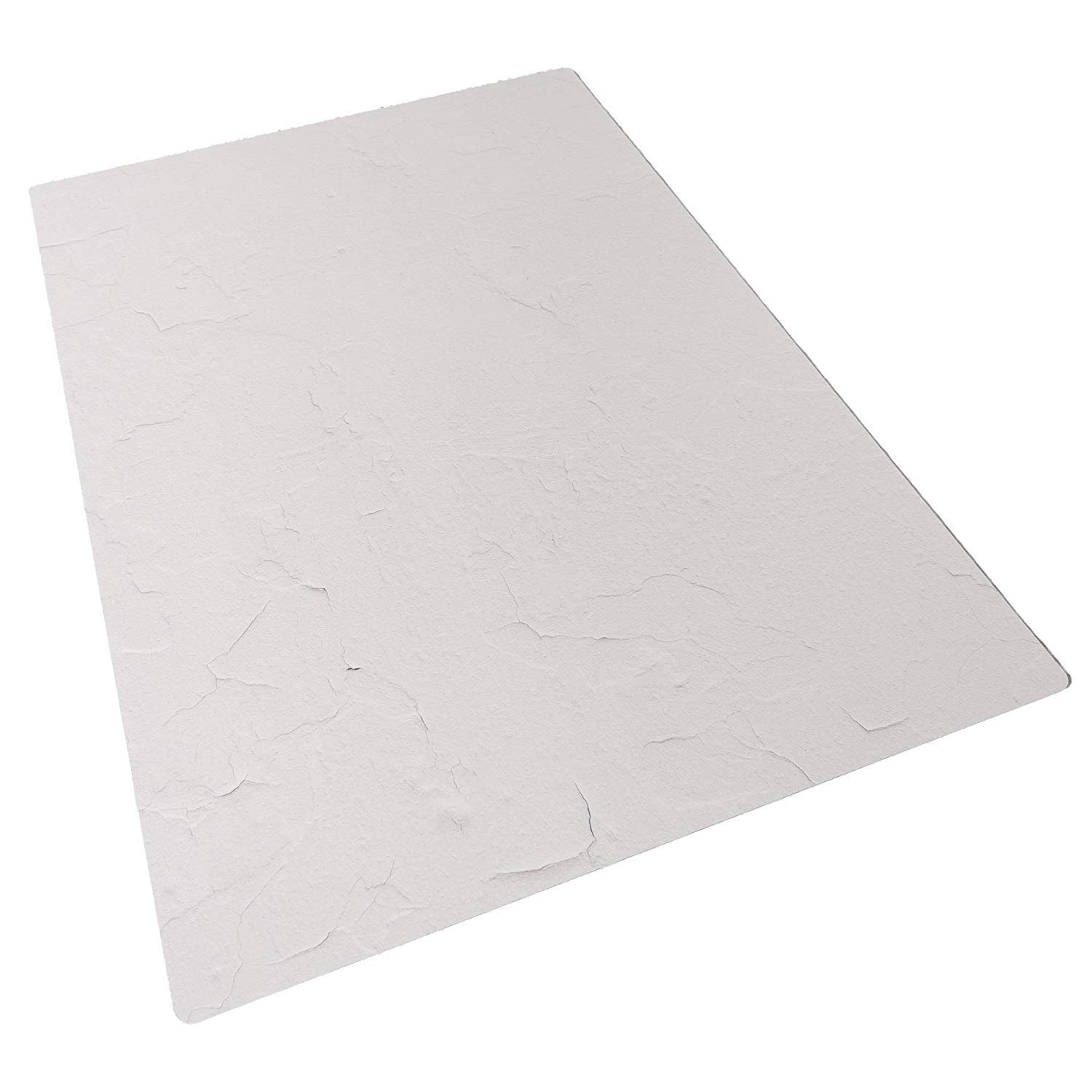 Bessie Bakes Super-Thin & Pliable Simple White Textured Replicated Photography Backdrop 2 Feet Wide x 3 Feet Long