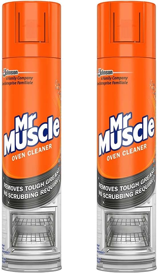 2 x Mr Muscle Oven Cleaner, Powerful Cleaning Action, 300ml