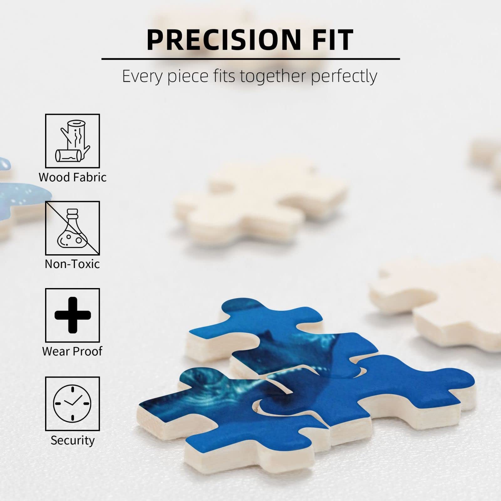 Amazon.co.jp: 鯨の親子 1000ピース ジグソーパズル 木製 絵のパズル