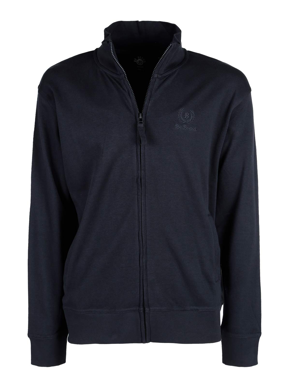 Be Board Felpa Uomo Cotone Felpato Zip Lunga Taglie Forti Articolo 9030BIG Colore Blu