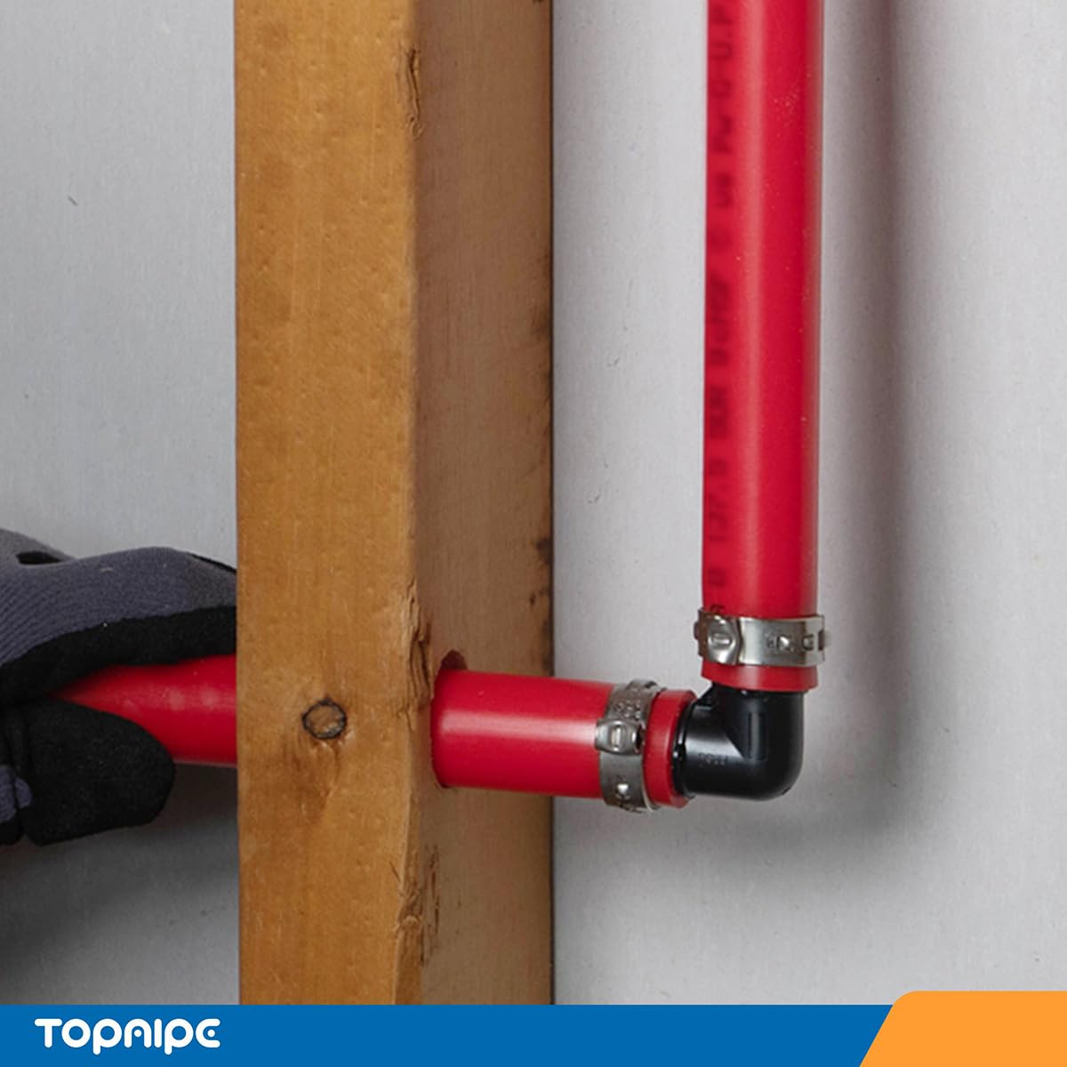 Tubo PEX-B rojo de 3/4 pulgadas x 100 pies, certificado NSF para agua potable, tubo PEX para fontanería, herramientas de fontanería de suelo/pared, accesorios Pex para agua caliente/fría
