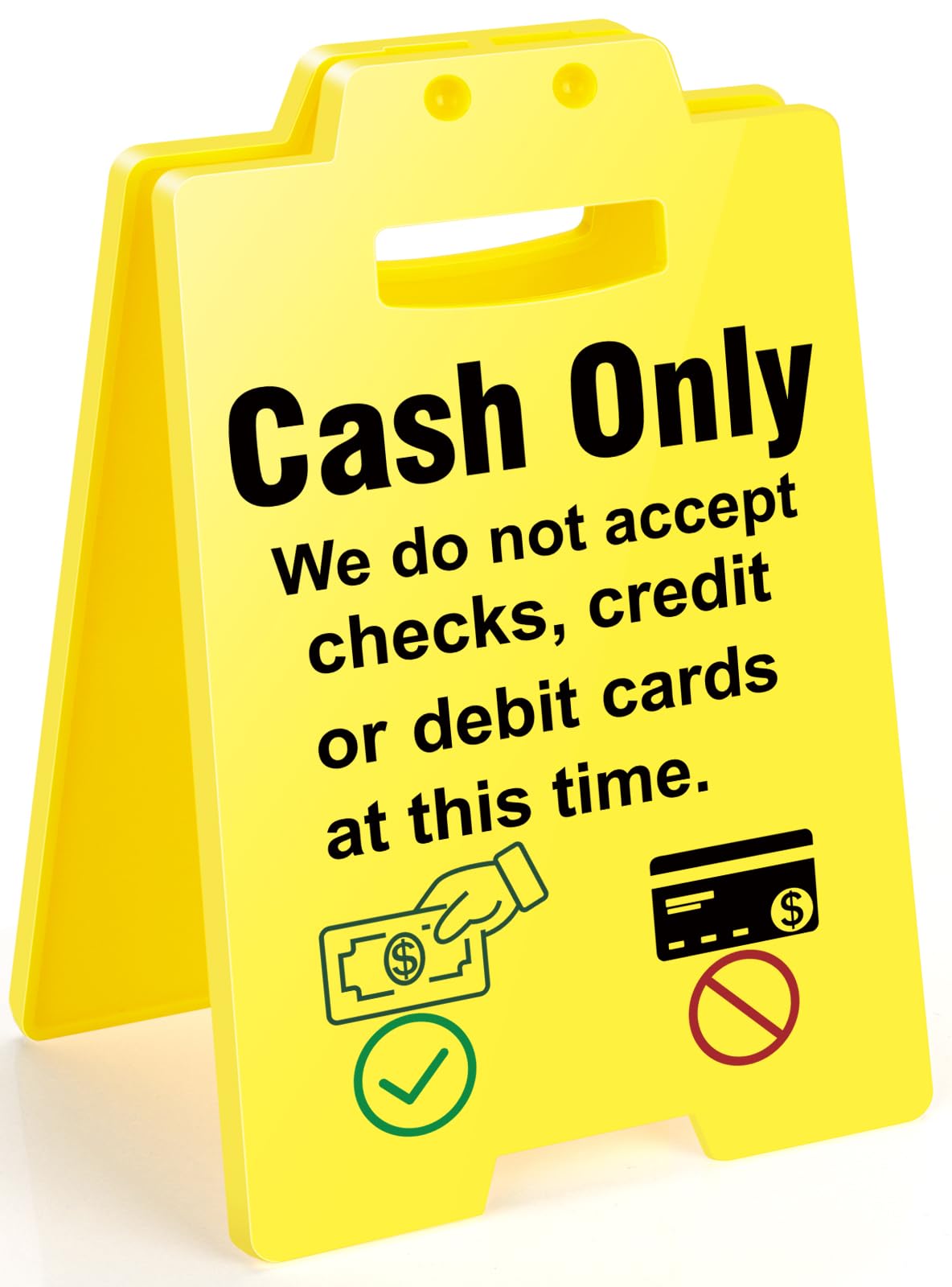 ULTECHNOVO Cash Sign Business Signs Cashier Sign Payment Sign Save No - View #4