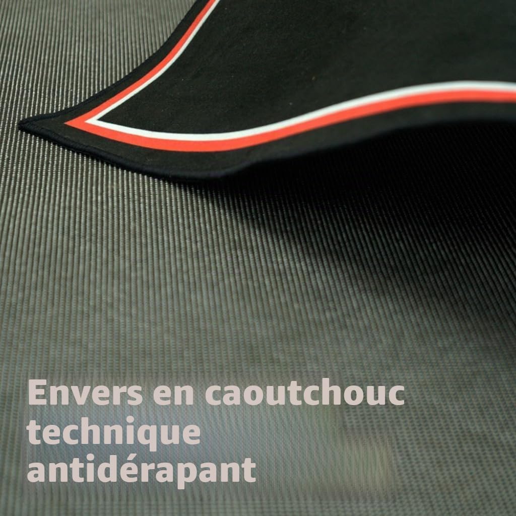 Tapis de batterie 1,2 x 1,8 m antidérapant insonorisé pour intérieur et extérieur pour batteur, jeu de batterie électronique pour pratiquer la musique, tapis de sol de protection