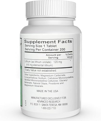 Miniatura 2 de Dr. Hans Nieper - Tabletas de orotato de litio, 200 unidades