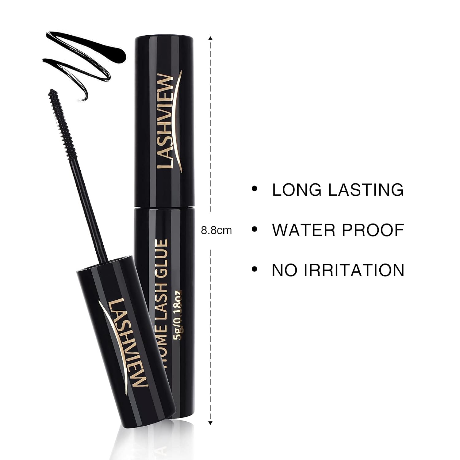 LASHVIEW Individual Lashes Kit,Cluster Lashes,DIY Lash Extension Kit for Home Use,Lash Extension Kit for Beginners,Self Application,Sensitive Cluster Lash Glue