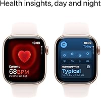 Vista 6 de Apple Watch Series 10 [GPS, 42 mm] - Caja de aluminio en color oro rosa con banda deportiva de color rosa claro, S/M (renovado)