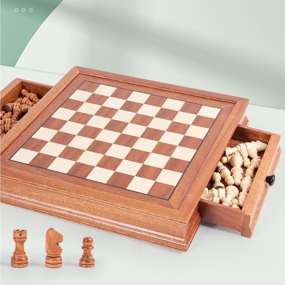 Jeux d'échecs magnétiques avec 2 Jeux d'échecs intégrés échecs