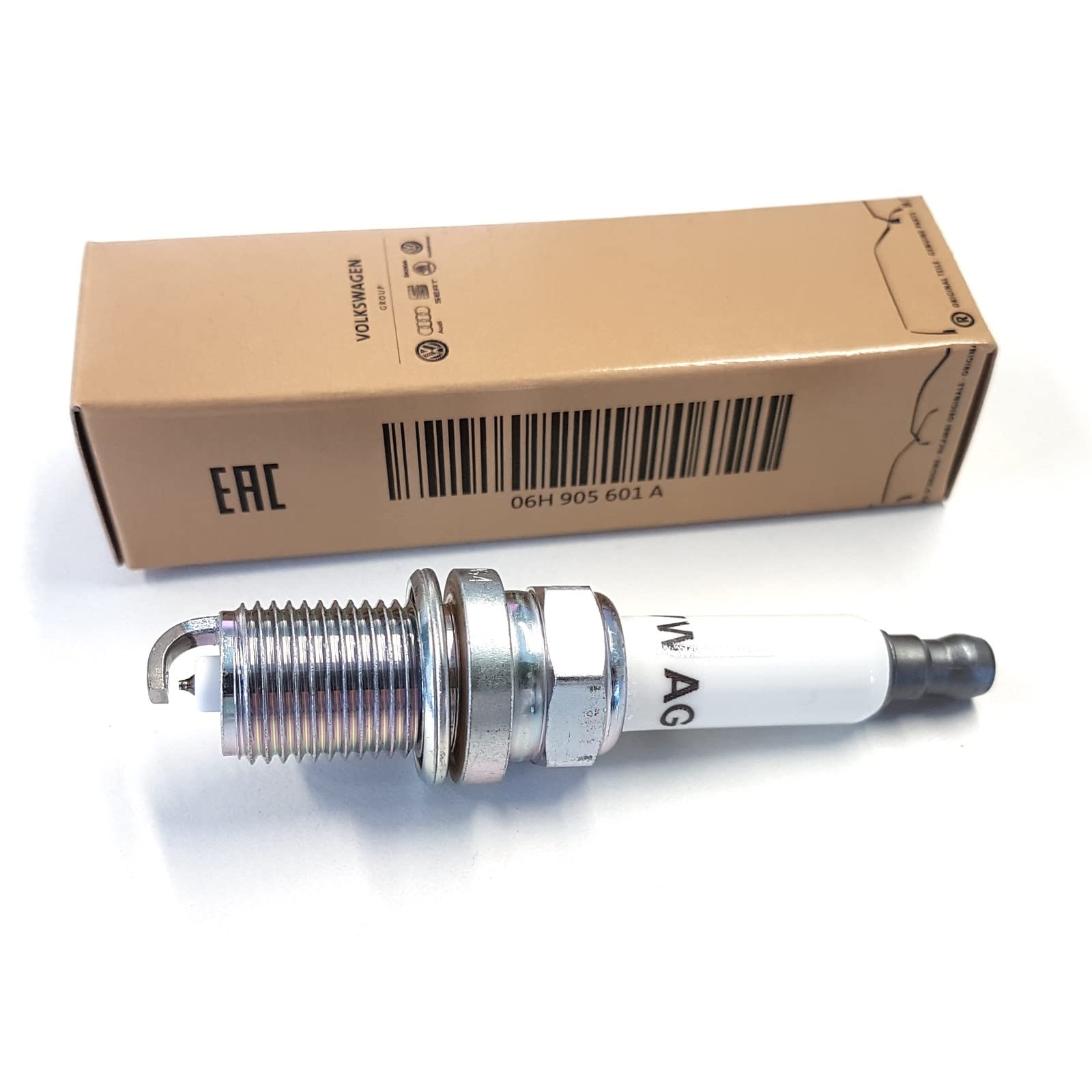Volkswagen Genuine Spark Plug 06H905601A For A3, A4, A5, A6, Q3, Q5, R8, RS5, TT, CC, Eos, Golf R, GTI, Scirocco, Jetta, Passat, Tiguan