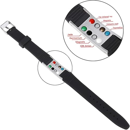 Miniatura 3 de Collar de protección, colgante y pulsera (juego), pulsera de salud 7 en 1, pulsera magnética deportiva, impermeable y se adapta a todas las muñecas,