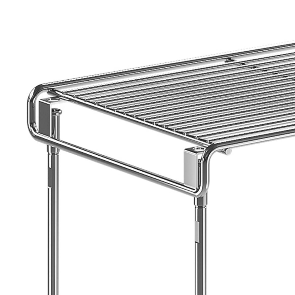Küchen Organizer Microwave Holder Edelstahlregal for Den Haushalt, Stapelbar, Arbeitsplatte, Schrank, Geschichtetes Geschirr, Gewürze, Multifunktionales Lagerregal Mikrowellenregal(18.8cm)