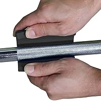 Vista 3 de Agarres para barra de pesas, agarre de barra para mancuernas, asas gruesas para levantamiento de pesas, accesorios de cable y entrenamiento