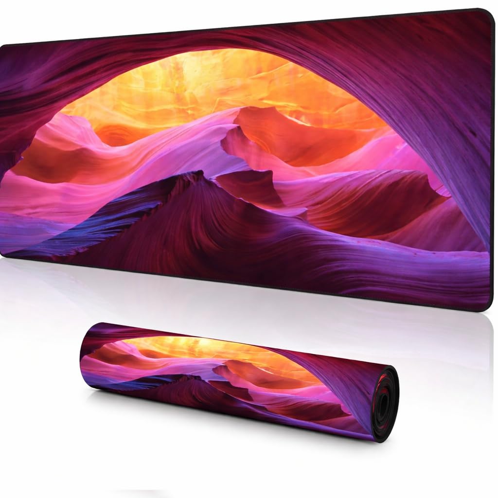 Saco XXL Gaming Mouse Pad for PC – Large Desk Mat 900×400×3mm, Extended Non-Slip Rubber Base, Waterproof Surface, Topographics Design, Big Keyboard Mouse Pad for Office & Home Setup — Amazon image 24