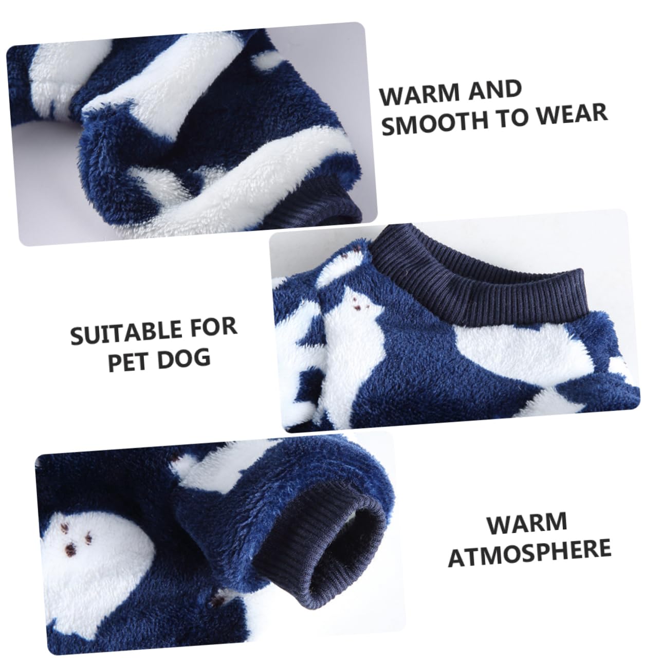 YARNOW 3 Pz Pigiama per Cani Maglione Invernale per Animali Domestici Pigiama alla Costume Caldo per Cani Cagnolino Cane Domestico Abbigliamento a Zampe Vello di Corallo