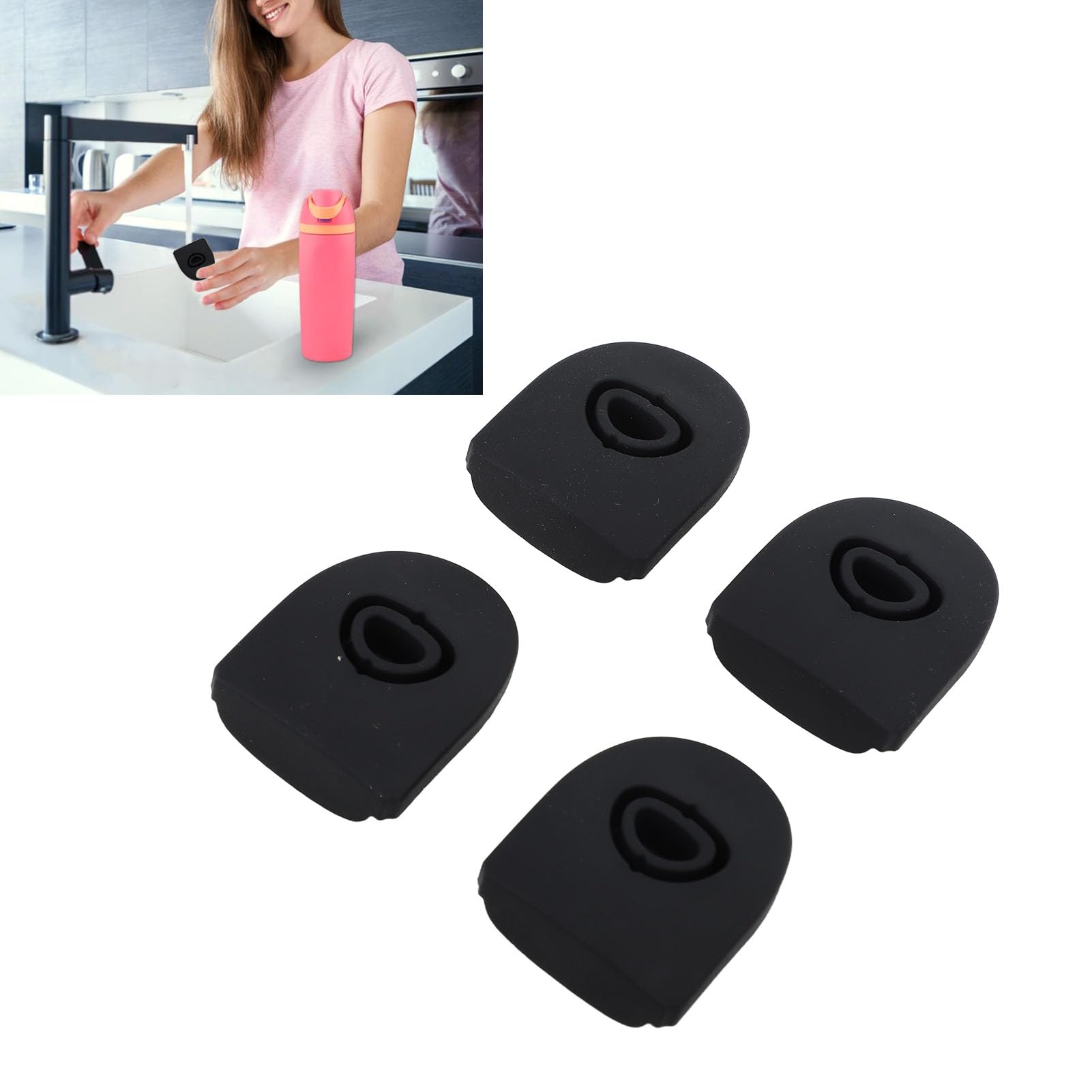 Haofy Silikonowy Przeciwprzepuszony Rozlanie Rppaper Wymiana Freesip Bott (BLACK)