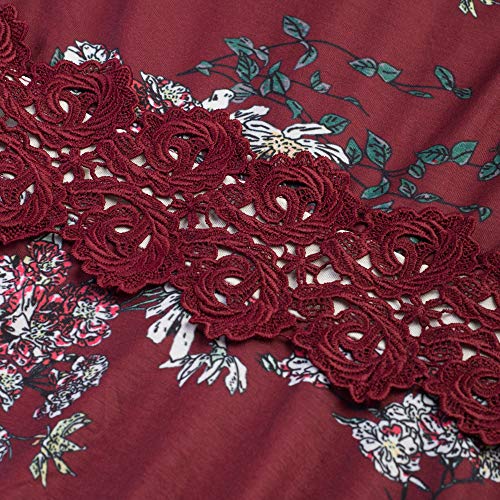 Image of HOMEYEE Women's Cocktail A-Line Embroidery Casual Party Summer Wedding Guest Dress A079