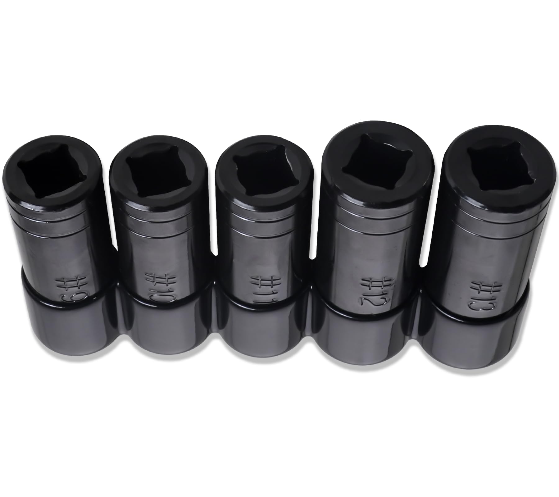 71670 - Juego de 5 llaves de vaso grandes para grifos de 5/20.3 cm, 11/40.6 cm, 3/10.2 cm, 7/20.3 cm y 2.5 cm, compatible con grifos estándar M.C.T.I