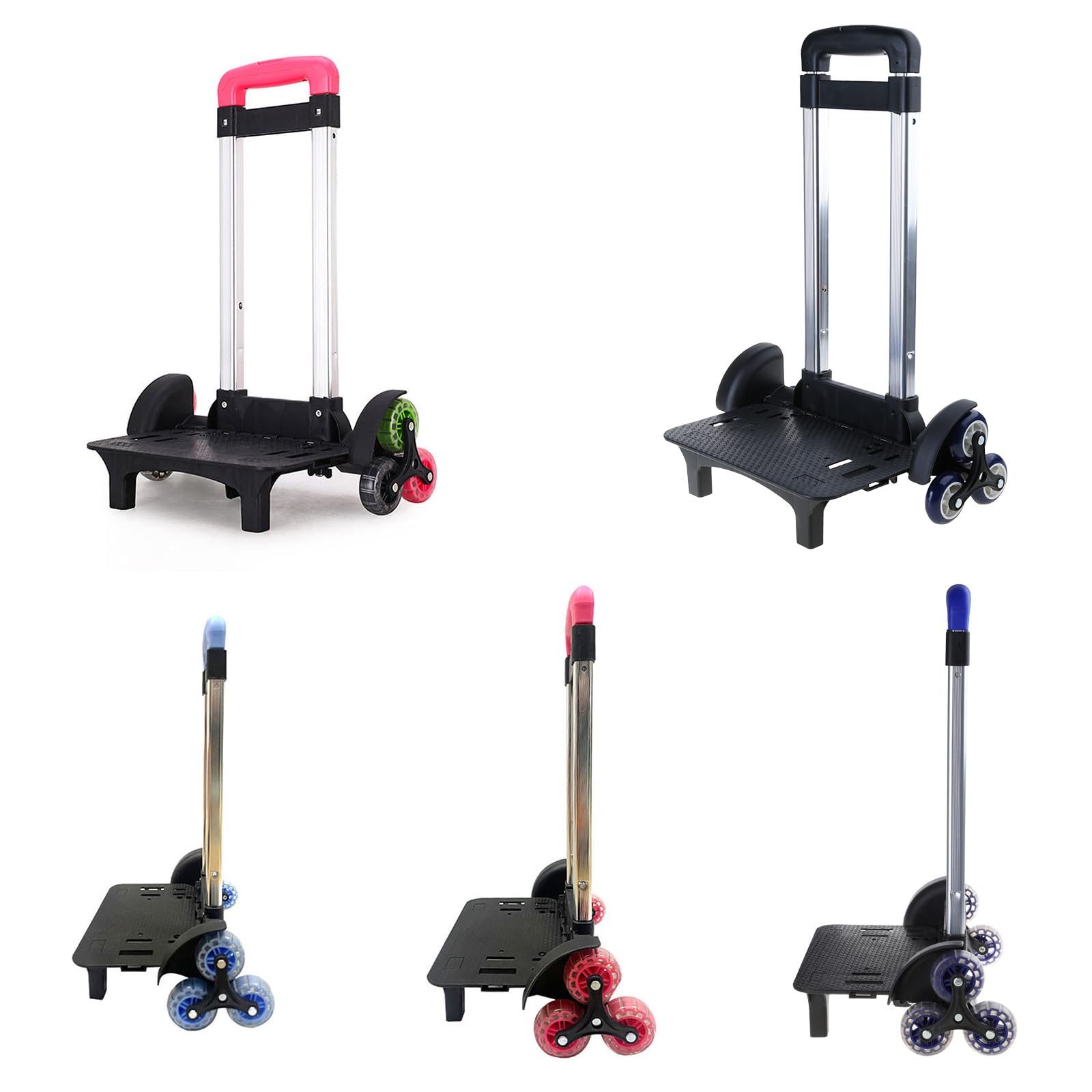 Carrello pieghevole Carrello 6 Zaino in lega di alluminio Bagagli Studenti Viaggio a mano Studente Pieghevole in Lega di Alluminio Borse per Studenti