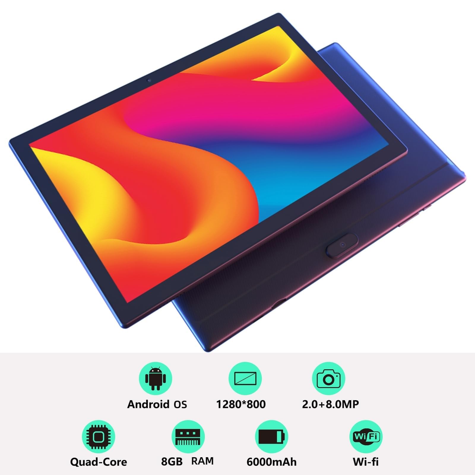 Amazon.com : Android 15 Tablet 10 Inch Tablet, DDR4 8GB RAM 32GB