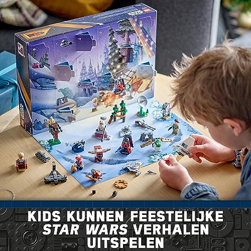 Image of LEGO 75366 Star Wars Advent Calendar 2023, Christmas Calendar with 24 Gifts, Including 9 Figures, 10 Vehicle Toys and 5 Mini Models, Advent Gift for Christmas for Children and Fans