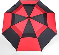 Vista 21 de MRTLLOA Paraguas para golf extragrande con apertura automática de 54, 62, 68 o 72 pulgadas, toldo doble ventilado, resistente al viento e