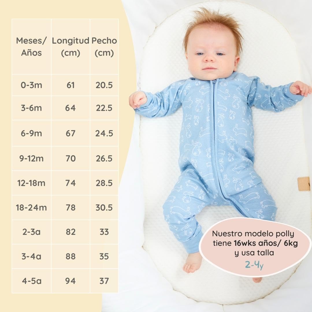 Bramble & Bear Pijama Bebé Niño y Niña (Packs de 2) - Algodón Orgánico. Pijamas Enteros para Bebés Supersuaves — view 5