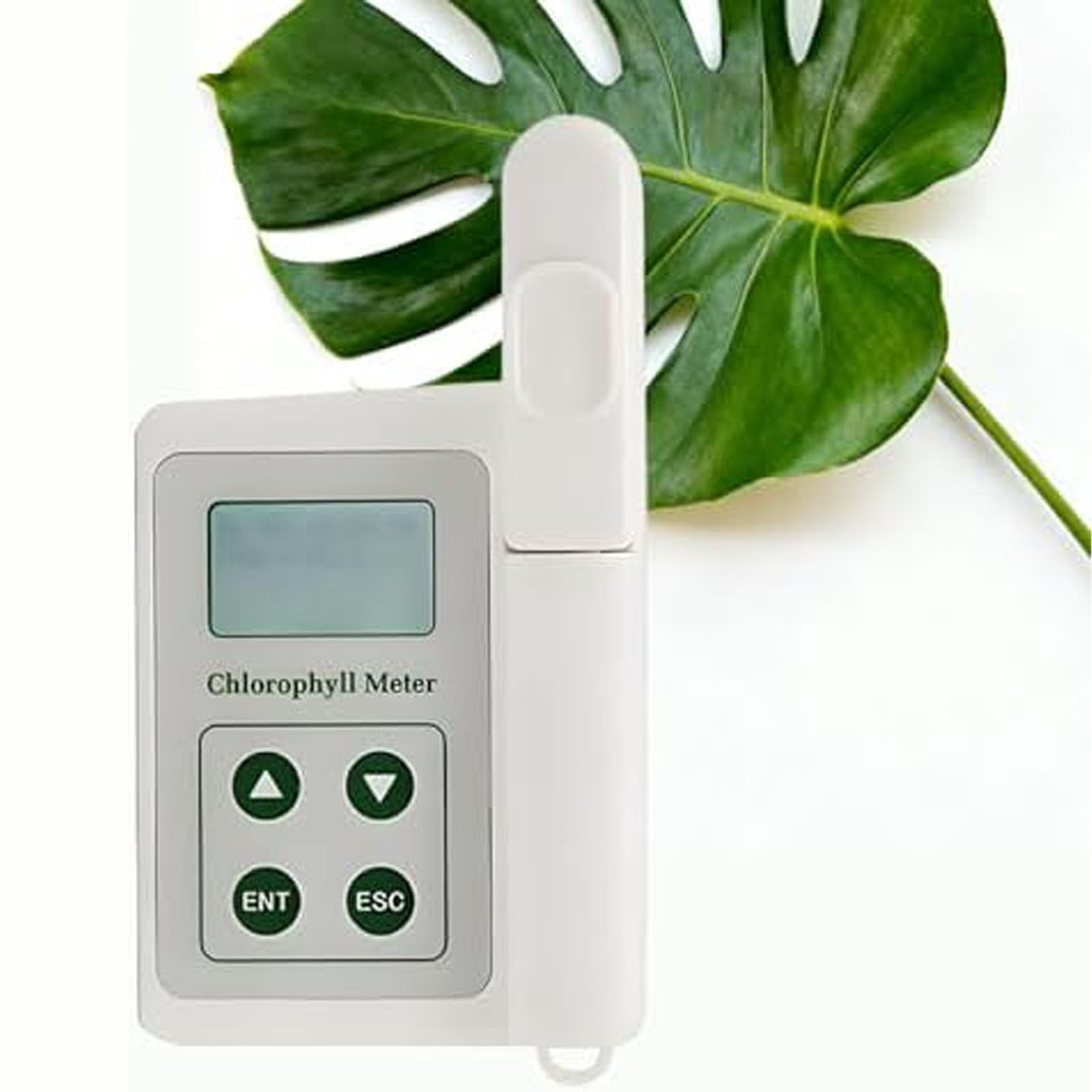 Caibendss Advanced Chlorophyll Analyzer, Portable Chlorophyll Meter for Plant Nutrient, Leaf Temperature & Humidity Measurement, USB Data Export to Excel, Perfect for Farming and Scientific Studies B