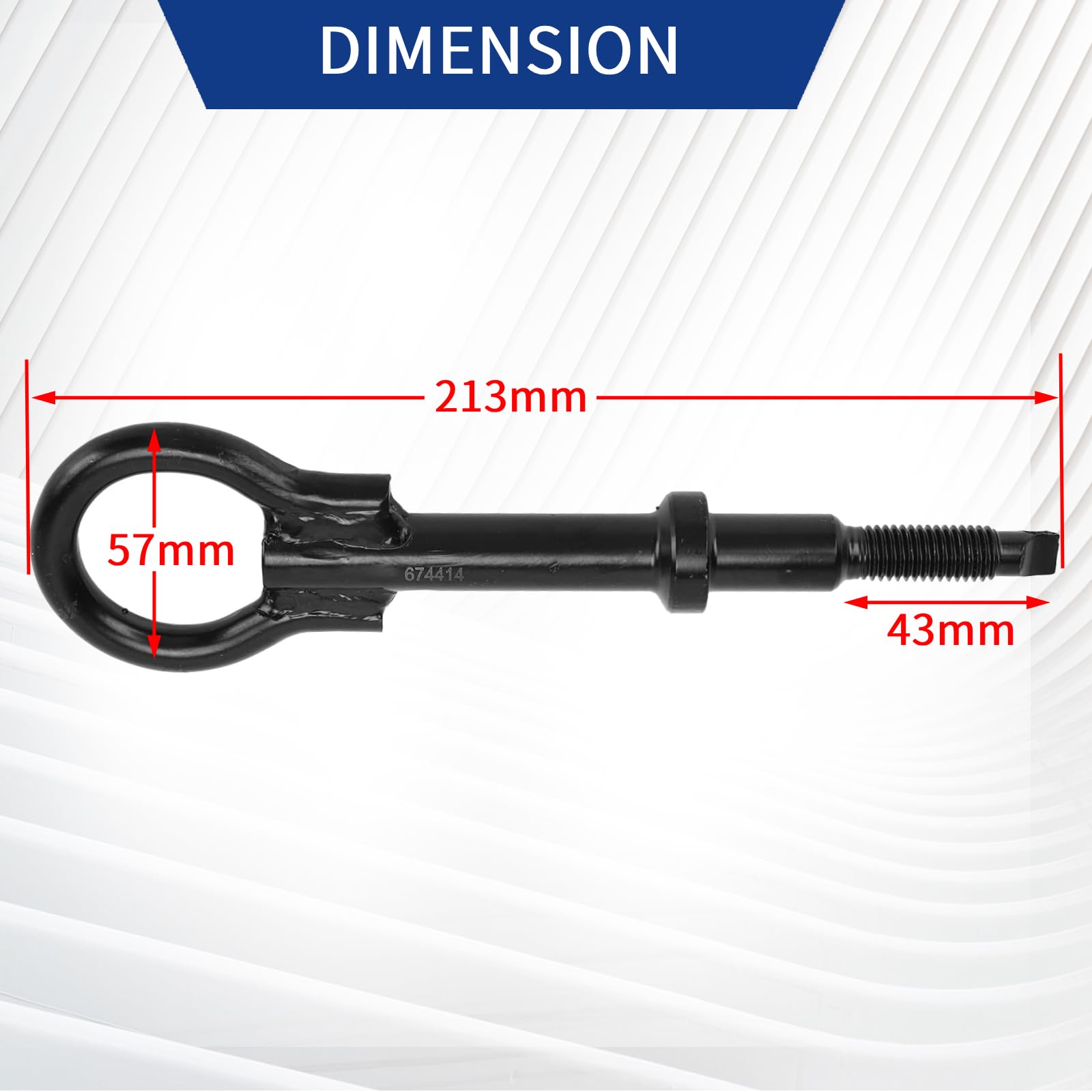 Gancio Di Traino Universale Per Auto - Compatibile Con Citroën C2, C3, C5, Peugeot 206, 307 - Acciaio Lega - Foto 14