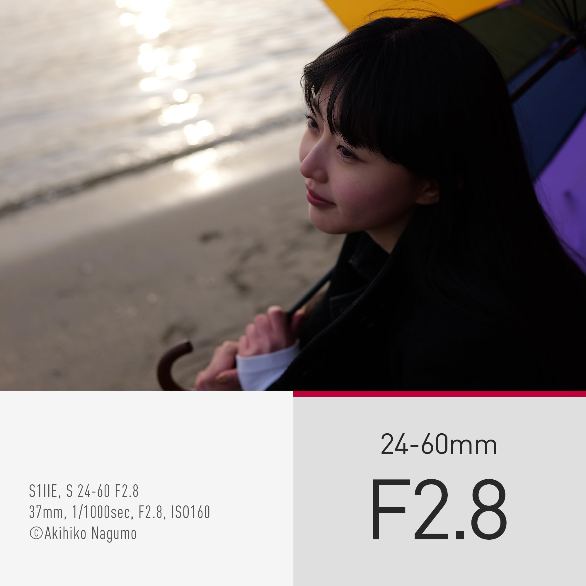 Panasonic Lumix S 24-60mm F2.8 Objectif Plein Format S-R2460 Grand Angle Tropicalisé Noir Monture L