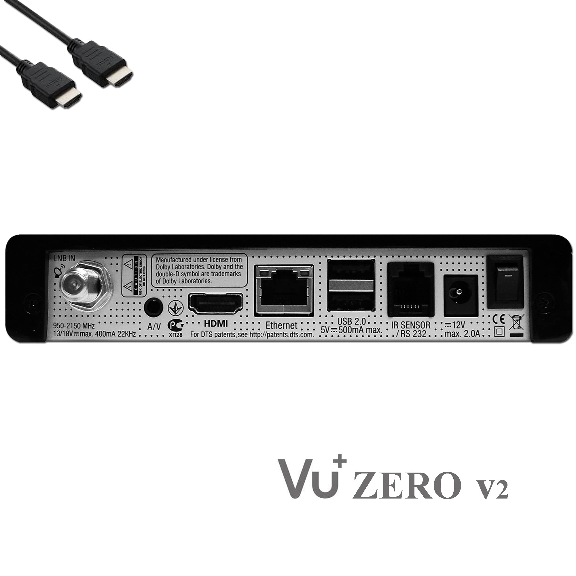 VU+ Zero HW Version 2-1 sintonizador DVB-S2 Full-HD E2 Linux Receptor, Youtube, Receptor satélite con función de grabación, Lector de Tarjetas, Multimedia, HDMI EasyMouse, lápiz WiFi 300Mbit, Negro
