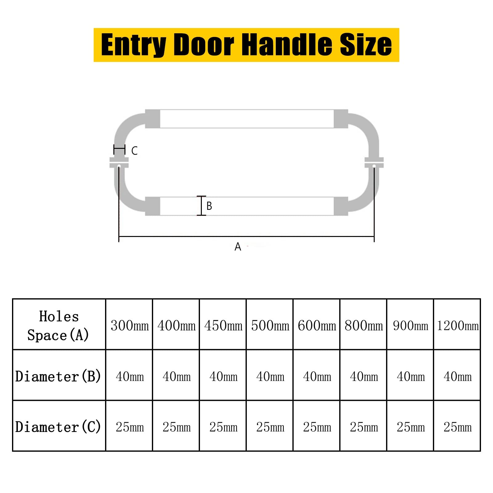 Tirador de puerta de acrílico transparente, manija moderna de acero inoxidable espalda con espalda, manijas largas para puertas internas y exteriores, puerta corrediza (tamaño: 80 cm/espacio de 31 o