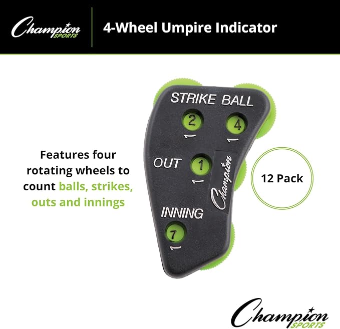 Indicador de Cuenta para Árbitro de Béisbol Champion Sports miniatura 6