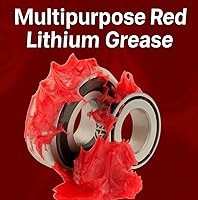 Vista 4 de Grasa multiusos de litio rojo NLGI 2 - (3) barriles de 120 lb
