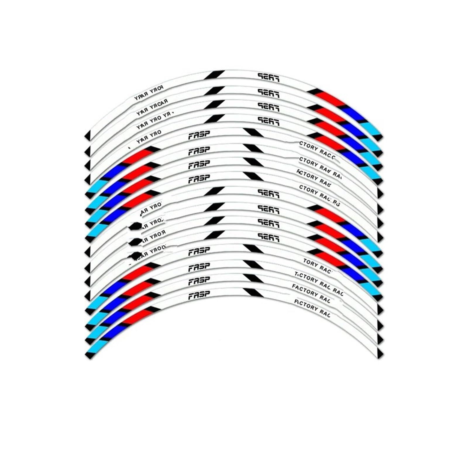 Hub Decals Rim 16Pcs 17" 18" Wheel Sticker Motorcycle Car Reflective Rim Stripe Stickers Tape Bicycle Motorbike Decals Stripe Tape(White)
