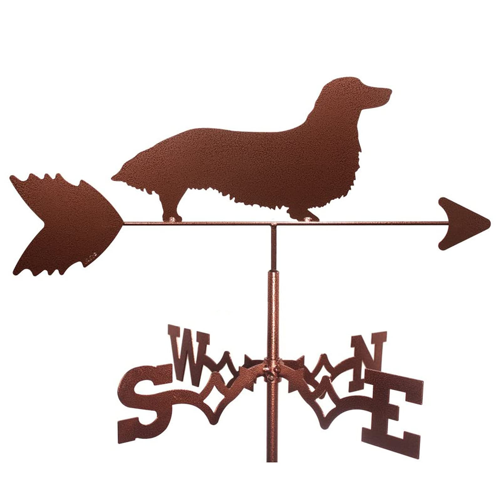 WIQUYBML Weathervane Wind Vane Stainless Metal Direction Indicator for Yard Garden Roof/B/35 * 50Cm