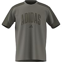 adidas Homme Collegiate T-Shirt, Silver Pebble/Olive Strata